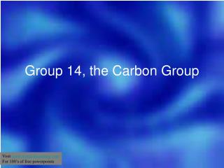 Group 14, the Carbon Group