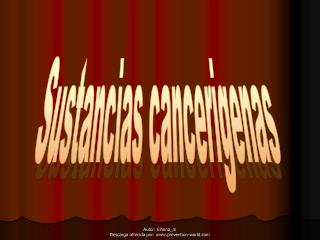 Sustancias cancerigenas