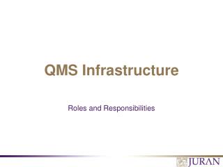 QMS Infrastructure