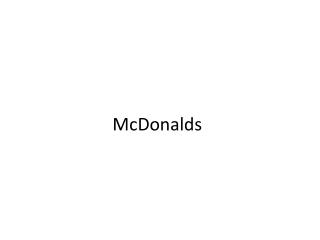 McDonalds