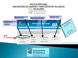 APLICACIÓN DEBA INSCRIPCIÓN DE EQUIPOS Y PARTICIPANTES EN JUEGOS ESCOLARES