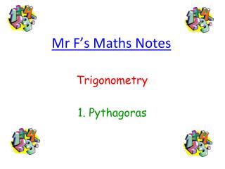 Mr F’s Maths Notes