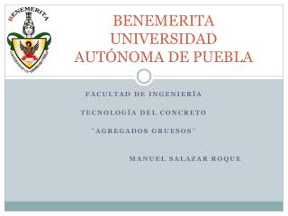 BENEMERITA UNIVERSIDAD AUTÓNOMA DE PUEBLA