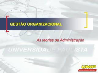 GESTÃO ORGANIZACIONAL