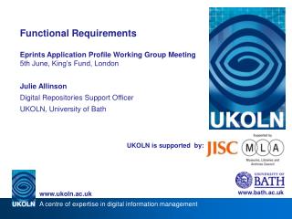 UKOLN is supported by: