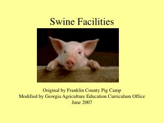 Swine Facilities