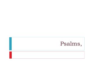 Psalms,