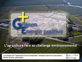 L’agriculture face au challenge environnemental