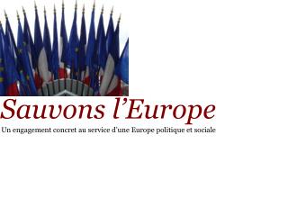 Sauvons l’Europe