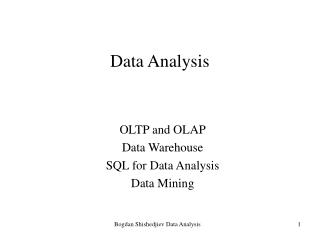 Data Analysis