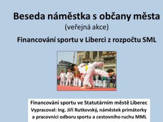 Financování sportu ve Statutárním městě Liberec