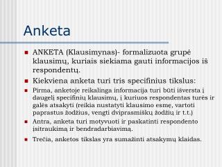 Anketa