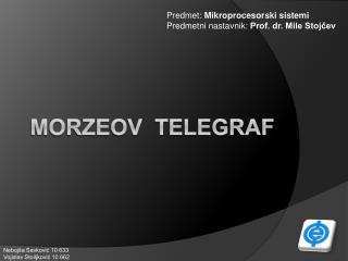 MORZEOV TELEGRAF