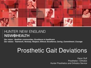 Prosthetic Gait Deviations