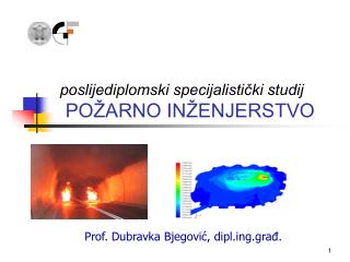 poslijediplomski specijalistički studij POŽARNO INŽENJERSTVO