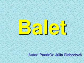 Balet