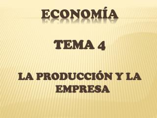 ECONOMÍA