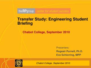 Transfer Study: Engineering Student Briefing
