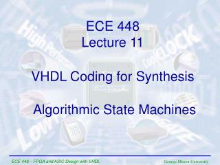 VHDL Coding for Synthesis