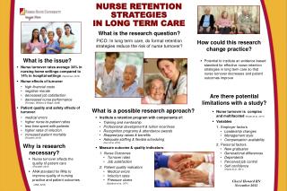 NURSE RETENTION STRATEGIES IN LONG TERM CARE