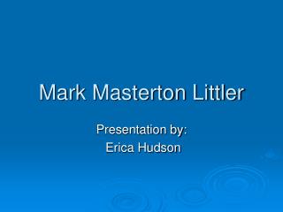 Mark Masterton Littler