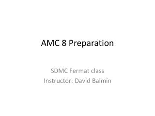 AMC 8 Preparation