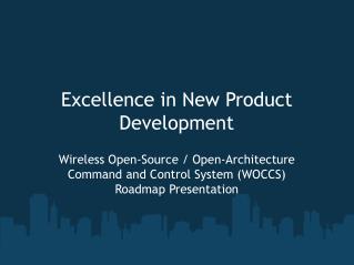 Excellence in New Product Development