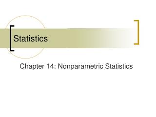 Statistics