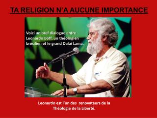 TA RELIGION N’A AUCUNE IMPORTANCE