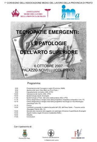 1° CONVEGNO DELL’ASSOCIAZIONE MEDICI DEL LAVORO DELLA PROVINCIA DI PRATO