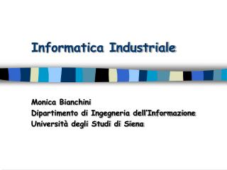 Informatica Industriale