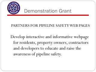 Demonstration Grant