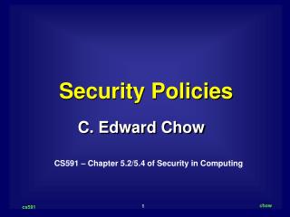 Security Policies