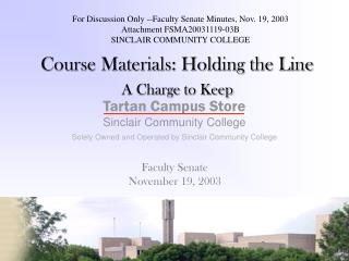 Course Materials: Holding the Line