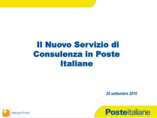 Il Nuovo Servizio di Consulenza in Poste Italiane