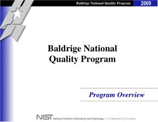 Baldrige National Quality Program