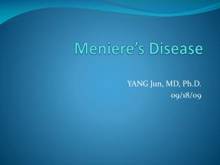 Meniere’s Disease