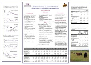 Continuous Calving: Are Economic Incentives Large Enough to Eliminate the Traditional Practice?