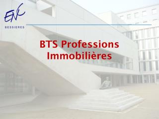 BTS Professions Immobilières