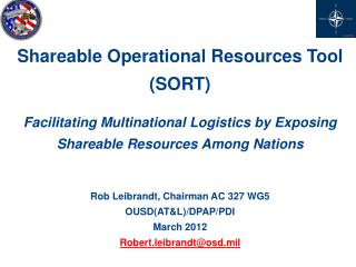 Shareable Operational Resources Tool (SORT)