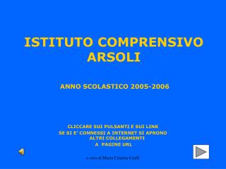 ANNO SCOLASTICO 2005-2006