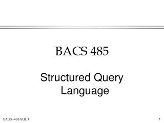 BACS 485