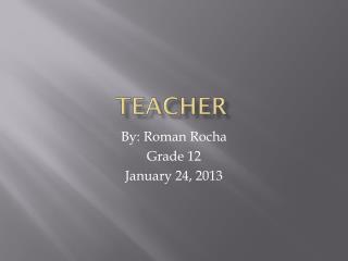 teacher