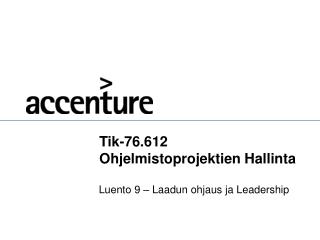 Tik-76.612 Ohjelmistoprojektien Hallinta