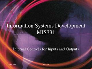 Information Systems Development MIS331