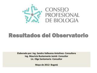 Resultados del Observatorio