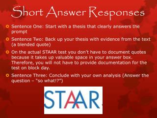 Short Answer Responses