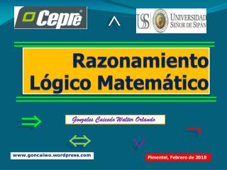 Razonamiento Lógico Matemático
