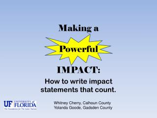 Making a Powerful IMPACT: