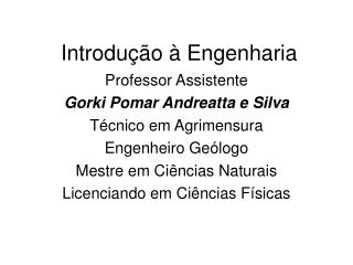 Introdução à Engenharia